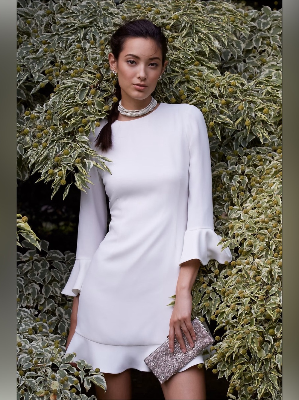 Anthropologie x BHLDN Jill Stuart Jenny Sheath Long Sleeved Mini Dress NWT